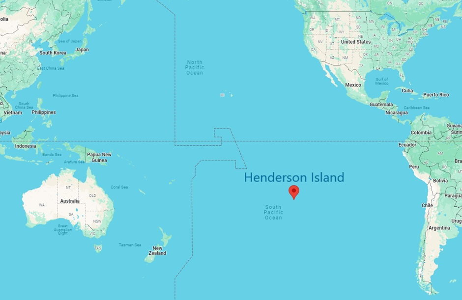 HENDERSON ISLAND MAP
